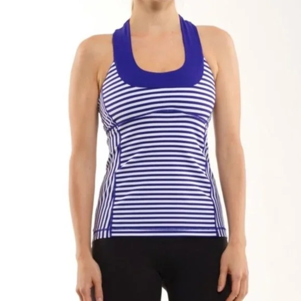 Lululemon Athletica scoopneck razor back tank top size 8